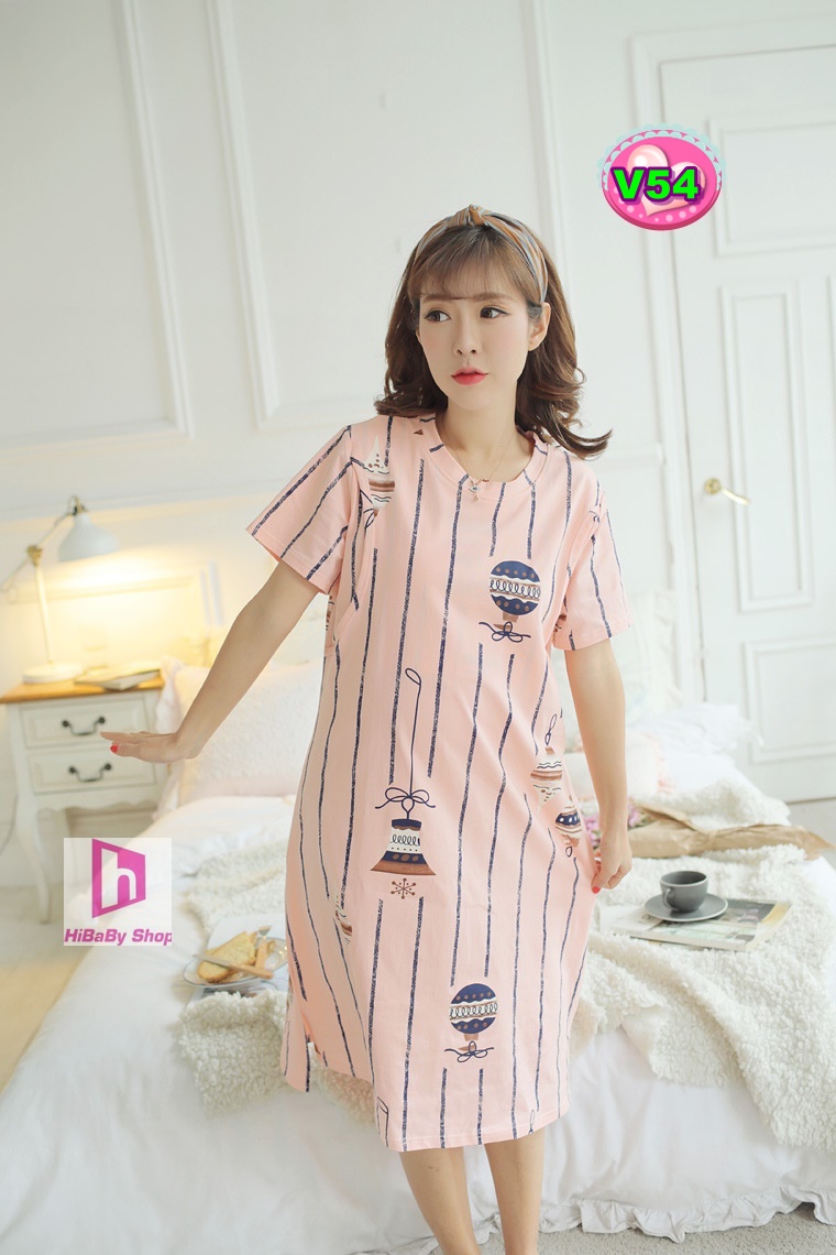 Đầm bầu sau sinh cho con bú v54